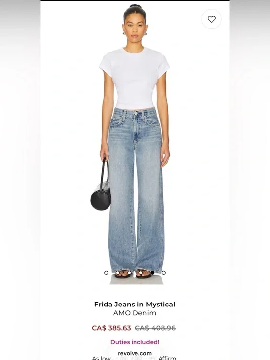AMO Frida Wide Leg Jeans - Picture 2 of 13